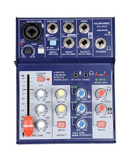 MUSYSIC 4-Channel Digital Mixer with USB Interface Studio,Webcast,Podcast MU-M4U