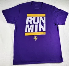 Fanatics Pro Line Minnesota Vikings Men's Large Run DMC Run MIN Football T-Shirt