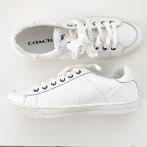 coach white tennis shoes