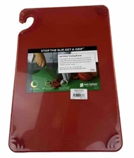 San Jamar Cb121812rd Cutting Board,12X18,Red