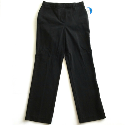 Style & Co Petite Womens Basic Pants Slacks Black Size 4 Petite