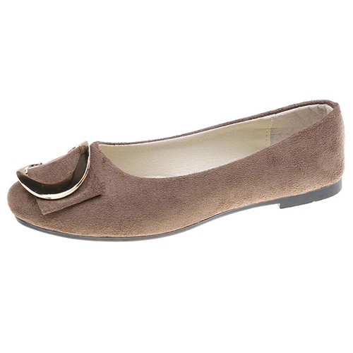 Women Flats Slip On Flat Shoes Formal Ladies Square Toe Classic Pumps Buckle - Bild 61 von 113
