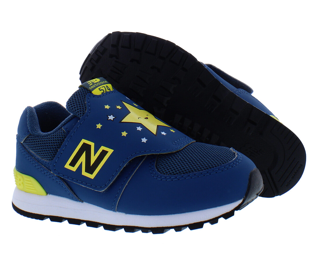 New Balance 574 Infant/Toddler Shoes Size 6, Color: Blue/Yellow-image