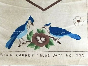 Vintage Columbia - Minerva Stair Carpet Patterns #555 Blue Jay  #559 Covered Bri