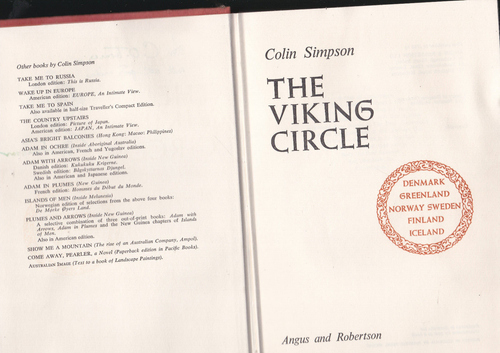 COLIN SIMPSON WAKE UP IN EUROPE + THE VIKING CIRCLE Hc Dj 2 SIGNED VINTAGE BOOKS - Picture 6 of 7