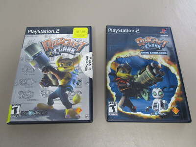 PS2 Ratchet & Clank & Ratchet & Clank Going Commando Playstation 2