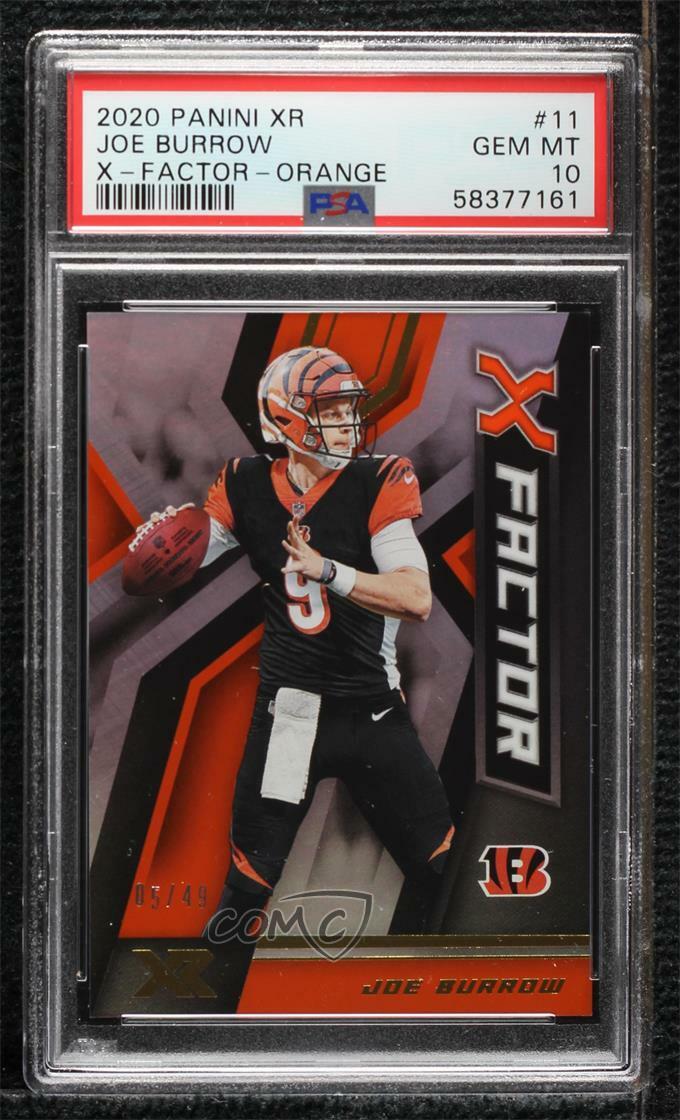 Joe Burrow Panini XR X-Factor #11 Orange