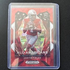 2021 Panini Prizm Draft Picks -All-American Purple Wave #192 Justin Fields (RC)