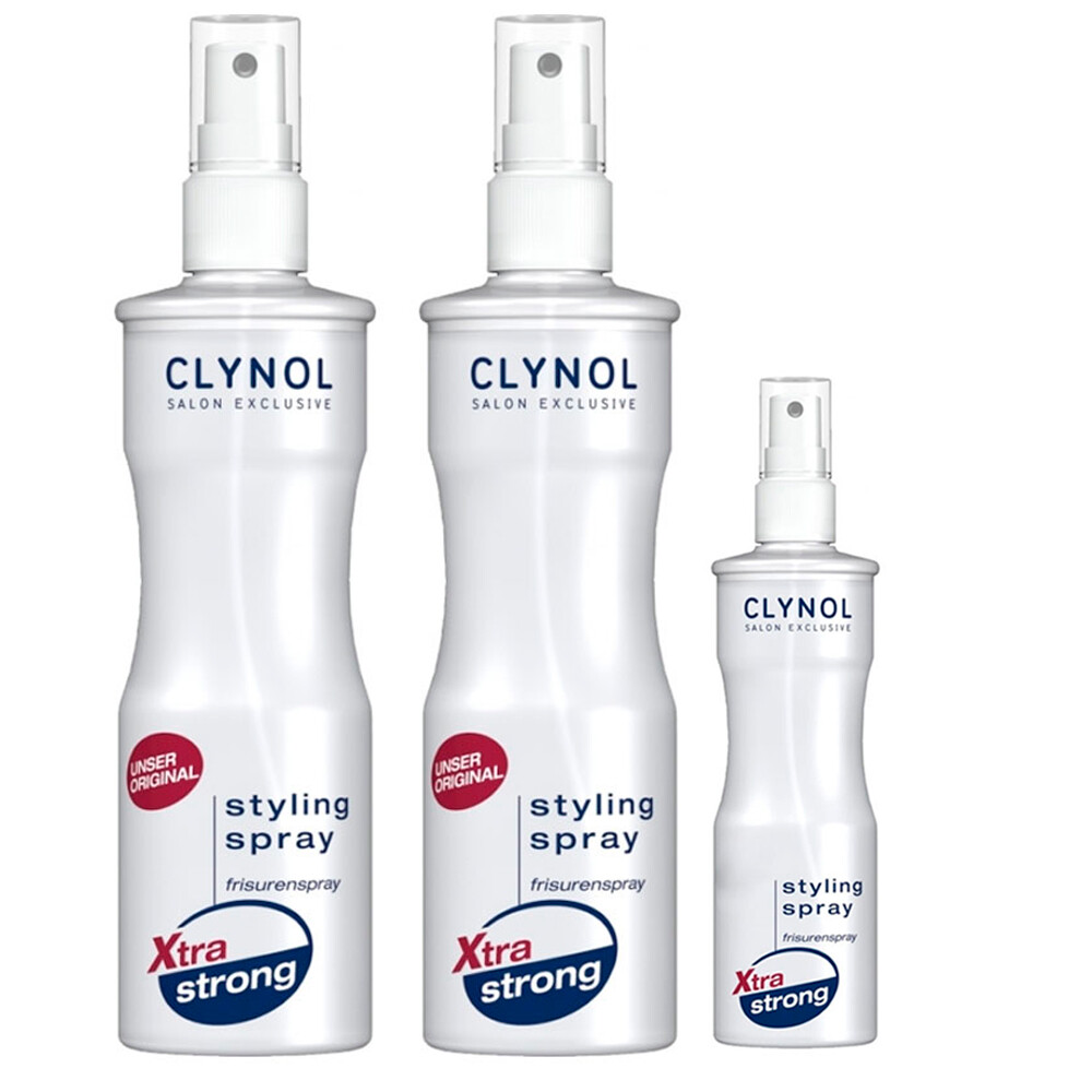 Спрей для укладки волос Clynol Extra strong 200 мл + 200 мл + 100 мл = 500 мл в Германии