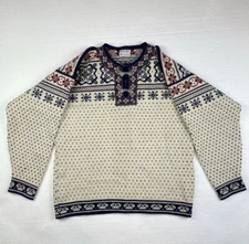 Voss Industries Norway Pure New Wool Sweater unisex large