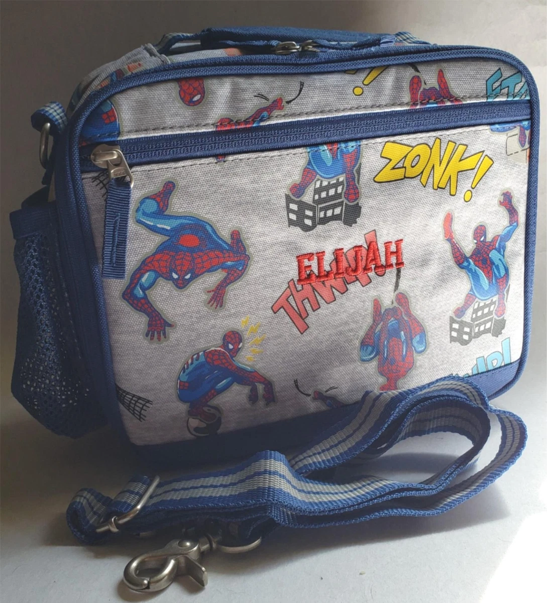 Marvel Comics Spider Man Pottery Barn Kids Cold Pack Lunch Box Mono Elijah  H318