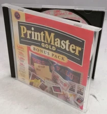 Vintage 1997 PrintMaster Gold Bonus Pack Version 4.0 Software