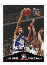 1997-98 Score Board Ron Mercer Boston Celtics Basketball Card #58 Rookie RC. rookie card picture