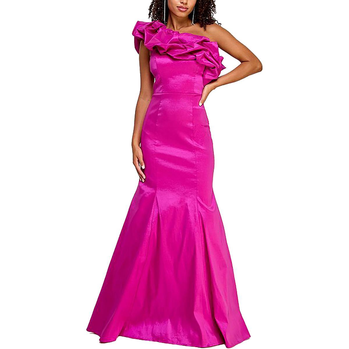 City Studio Womens Pink Taffeta Formal Evening Dress Gown Juniors 5/6 BHFO 2689