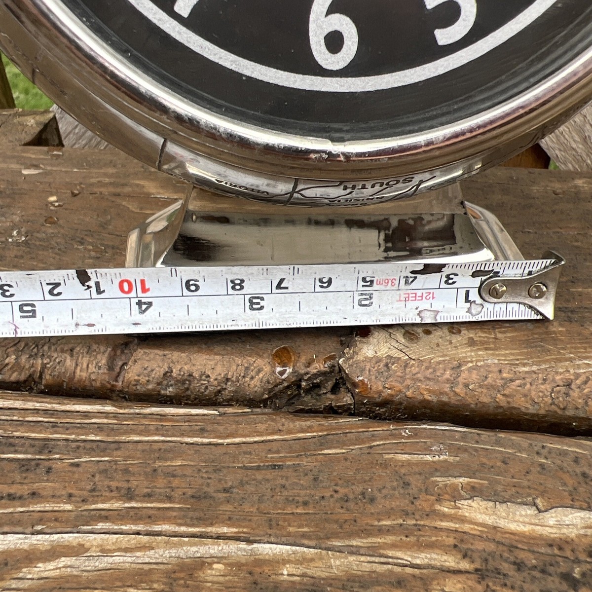 Vtg Z GALLERIE Titan Table Clock All The Time in The World