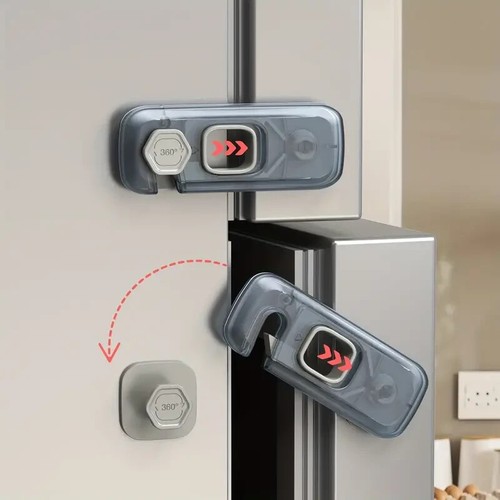 1x Child Kid Lock Fridge, Freezer, Cabinet Catch Baby Safety Lock Door Safe - Picture 1 of 9