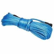 Winch Synthetic Rope Line 10000LBS 1/4''x50' Recovery Cable Rope w/ Sleeve ATV