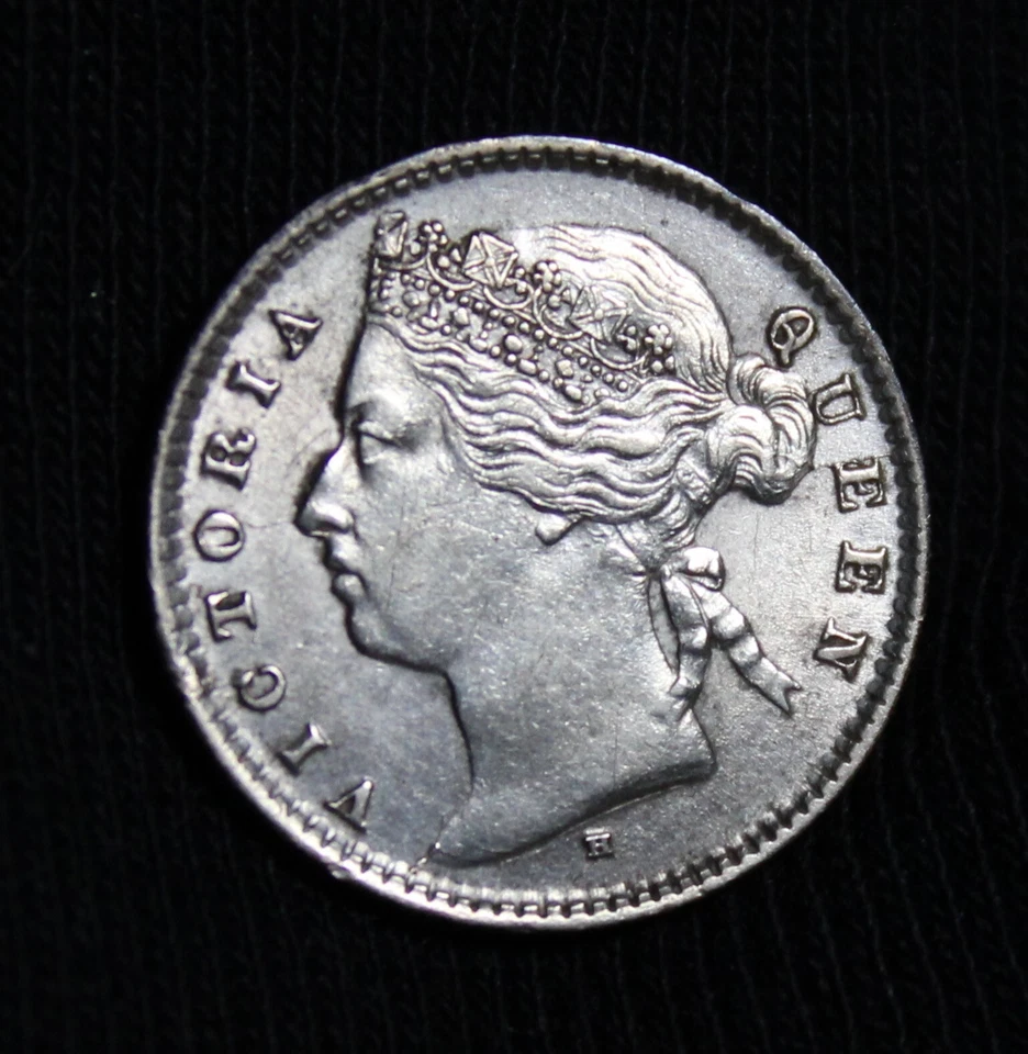 20 centavos de plata Mauricio 1877 249-544 Foto 4 de 4
