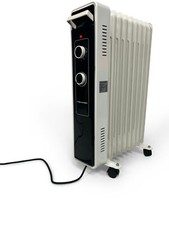 DeTec. Radiateur à Bain D'Huile Économique 2000 Watt - 9 Côtes 3 Schaltstufe