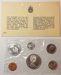 Canadian coin prooflike set 1965
