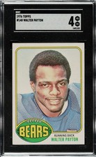 Walter Payton 1976 Topps #148 Chicago Bears Rookie Card SGC VG-EX 4. rookie card picture
