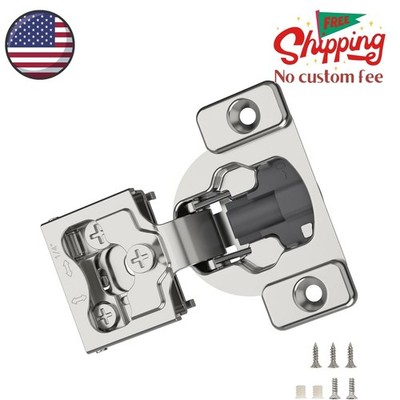 30 Pieces 1/4'' Small Overlay Concealed Face Frame Hinges, 105° Open Angle