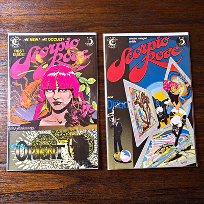 Eclipse Comics Scorpio Rose Comic Lot #1-2 Complete Engleheart Xanadu Lorelai