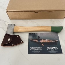 SanBorn Canoe Hudson Bay Camp Axe Hatchet Green Made In USA Brand - New