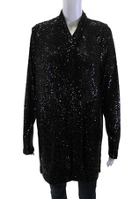 Karen Kane Women Tunic Black Mock Neck Long Sleeve Size L