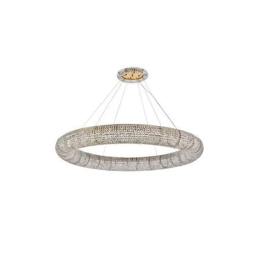 Elegant Lighting Paris 30-Light Metal & Crystal Chandelier in Gold - Picture 3 of 8