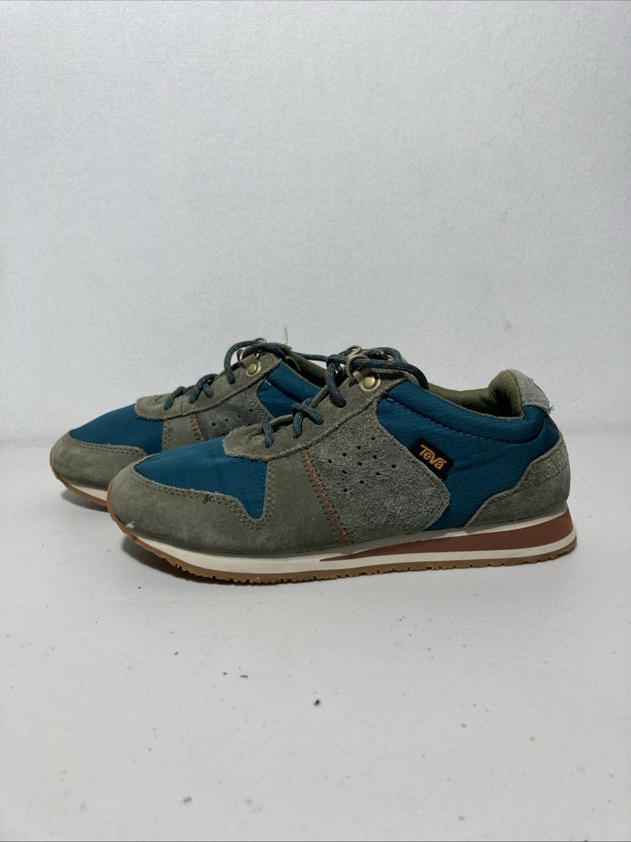Teva Highside '84 Retro Sneakers Womens Size 6  Green Brown Lace Up