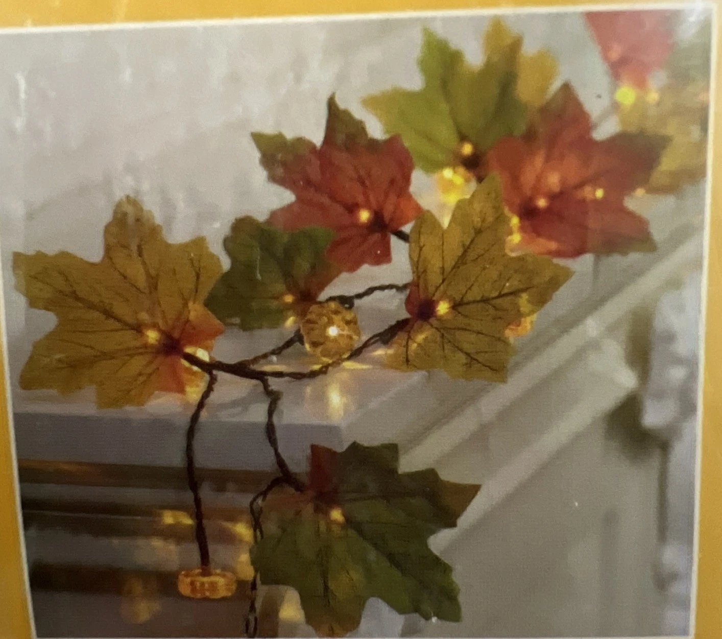 Fall Maple Leaf String Lights Garland 10ft 30 LED Autumn for Seasonal Decor
Opens in a new window or