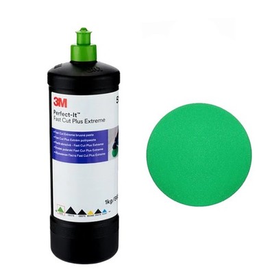Polierset 3M 51815 Fast Cut Plus Extreme Schleifpaste+1x 3M Polierschwämme 150mm