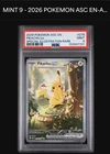 Pikachu ex | PSA 9 | #276 SIR | 2026 Pokemon Ascended Heroes