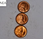 1946+1950-D+1955-D Lincoln Wheat Penny Cent Lot/Set ~ Gem BU Red ~ ZWL15