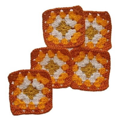 40 gehäkelte Granny Squares Herbst Farbschema 3 Zoll Größe