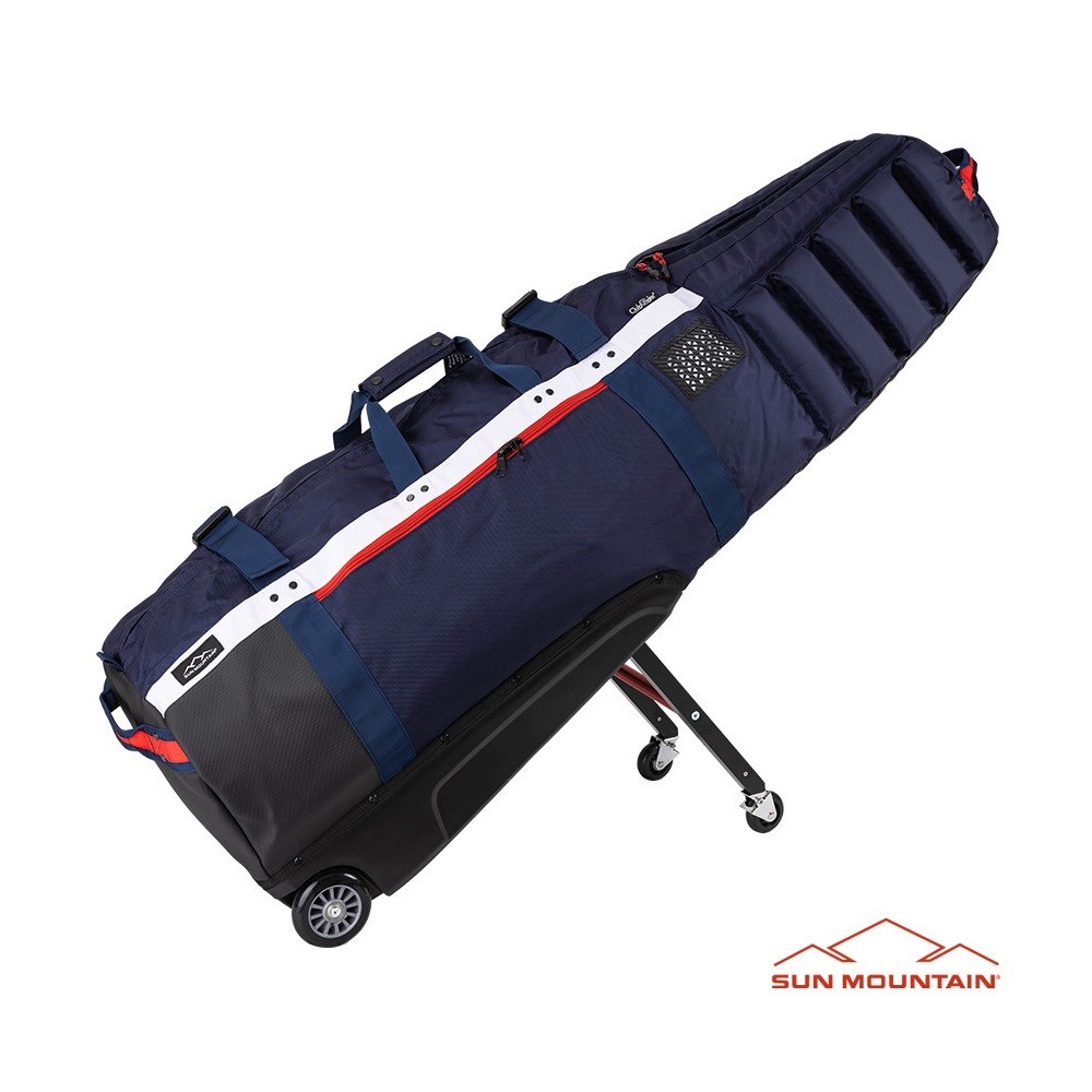 Sun Mountain Meridian ClubGlider Travel Cover Golf Flight Bag - Navy White Red