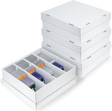 4 Pack Trading Graded Card Storage Box - 4 Rows Graded Card Case Holds 176 PSA S