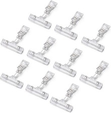 Plastic Merchandise Sign Clip Rotatable Pop Clip-on Holder Stand Price Display H