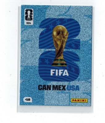 Trophy Official Emblem Panini Adrenalyn XL 2026 World Cup # 624 blue