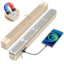 Magnetic Work Light, Rechargeable Magnetic Light with Hooks  USB Power Outpu...
