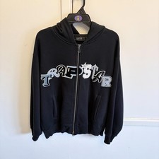 Trapstar giacca felpa con cappuccio full zip media blu navy