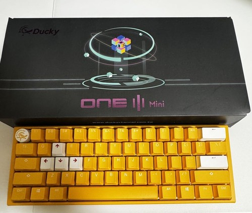 Ducky One 3 Mini 60% Yellow Gaming Keyboard Used/Good condition - Picture 1 of 6