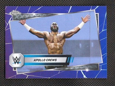 2025 Topps Chrome WWE Purple Refractor #114 Apollo Crews