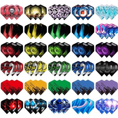Dart Flights 90 Stück PET Standard Darts Zubehör Soft Steel Tip