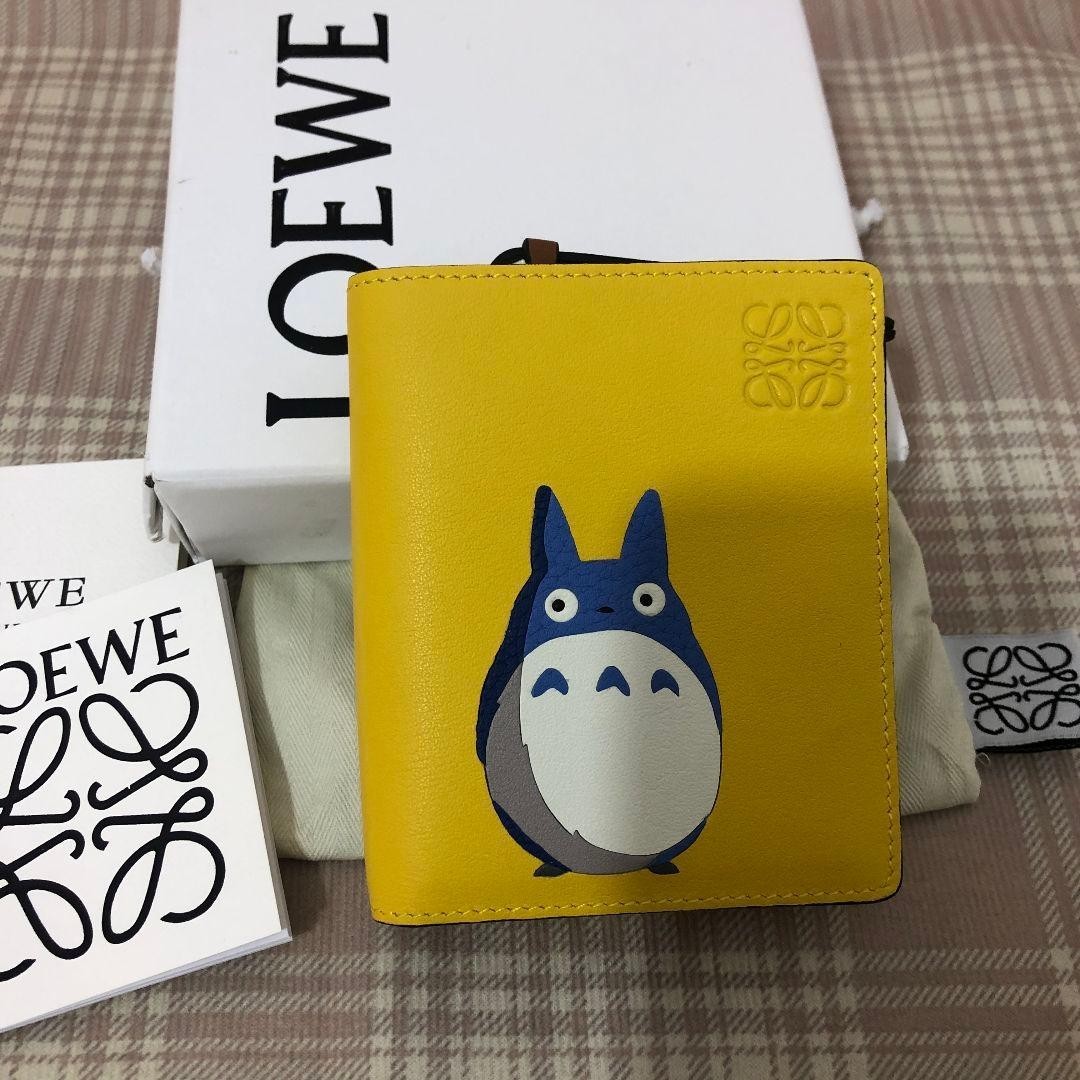 LOEWE Studio Ghibli Totoro Limited Edition Zip Cardholder yellow From Japan Used