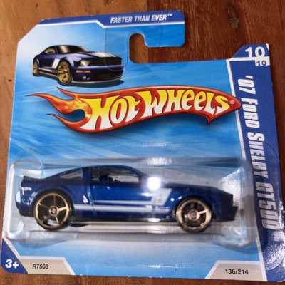Hotwheels   07  Ford Shelby GT500 Blau   HW Faster Than Ever 2010 #136