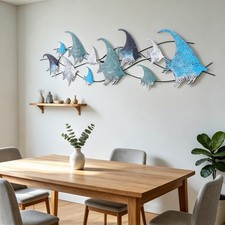 Wall Decoration Blue School of Fish 150??40CM