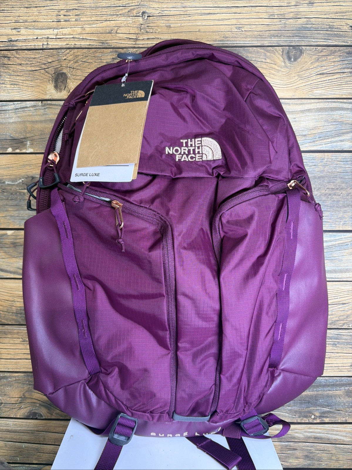 THE NORTH FACE Women's Surge Luxe Laptop Backpack (Boysenberry-Metallic)