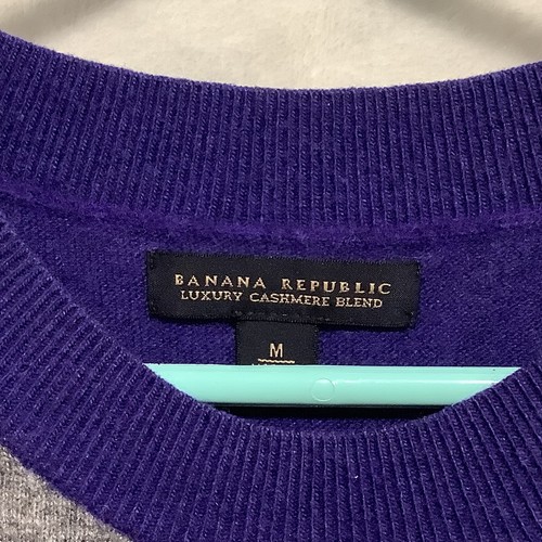 Banana Republic Sweater Dress Womens Sz M Broad Striped Luxury Cashmere Blend - Picture 3 of 9